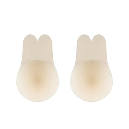 Couvercles Tétons Adhésifs - 2 Paires Beige Et Noir, Taille L (bonnet C)