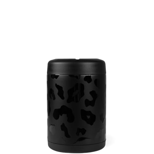 Image of HydroJug Can Cooler 12 oz, Stainless Steel Can Holder, Black Leopard