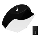 MoSundi Soporte de filtro de café de acrílico transparente para pared o encimera, compatible con en forma de V y Aeropress para filtros redondos, color blanco