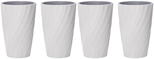 Zerodeko 6pcs Gargle Drinkware Reusable Travel Toothbrush Drink Bathroom For Grey Cup Water Portable Unbreakable Tooth White Mug Simple Holder Home Tumbler Rinsing Dental