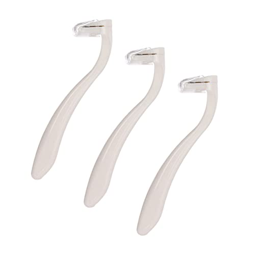 MUSISALY Mini Women's Razor Set 3 Pieces for Body Leg Arm Hair Removal Safe Protective Cover Easy to Use Carry for Travel Beauty Care