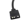 3pcs Micro Connector Addressable RGB Extension Cable 30cm Black RGB Strip 3Pin Extension Adapter