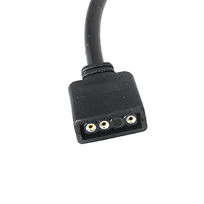 3pcs Micro Connector Addressable RGB Extension Cable 30cm Black RGB Strip 3Pin Extension Adapter