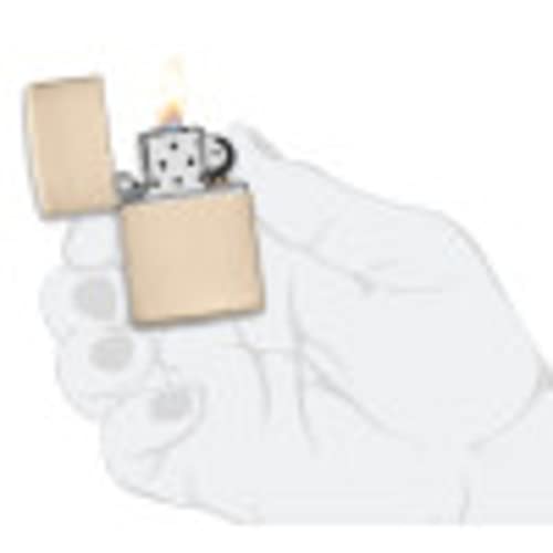 Encendedor Zippo Flat Sand recargable que no se apaga con el aire 6