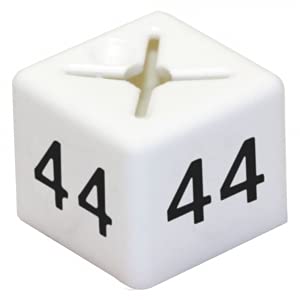 100 x Garment Clothes Marker Size Numbers: Color Size Cubes for Hanger Displays - Organize Wardrobe, Boutique - Various Sizes, Colors Available (44)