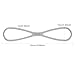VEAREAR Resistance Bands, Foldable Fitness Elastic Strap, Figure 8 Exercise Bands for Women Men, 15/25/35Lbs Fitness Band for Workout Home Gym Stretching Pilates Grey
