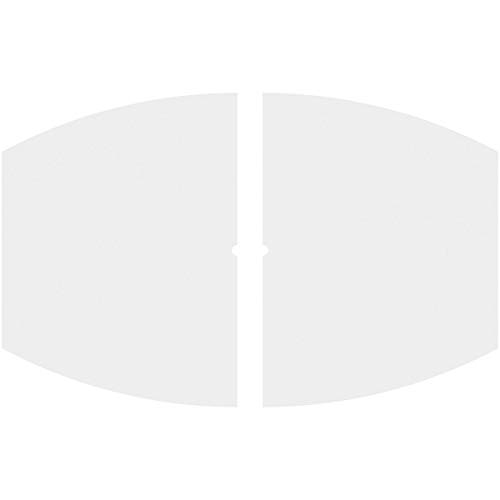 Image of Ekena Millwork CMP40X26KY2-01000 Kailey Architectural Grade PVC Contemporary, Two Piece Urethane Ceiling Medallions 40 inchW x 26 5 /8 inchH x 1 inchID x 21 1 /2 inchC x 1 inchP