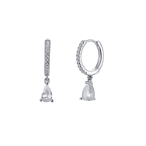 Boucles d'oreilles créoles polyvalentes avec zircons multicolores pour sublimer vos tenues