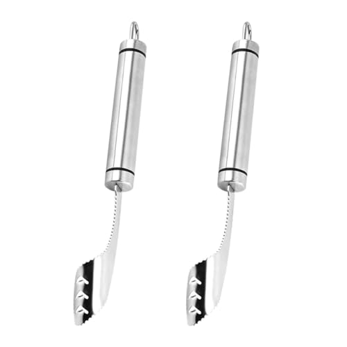 La Mejor Selección de Cuchillos descorazonadores que puedes comprar esta semana. 42 Luxshiny Descorazonador de Chiles de Acero Inoxidable 2piezas, Utensilios de Cocina Resistentes y Precisos para Jalapeños, Diseño Compacto Que Ahorra Espacio