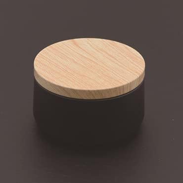 DEARLIVES Candle Containers, 8 Pieces Metal Candle Tins 6oz Empty Candle Jars Candle Jars with Wood Grain Printed Lid Candle Jars for Candle Making Arts & Crafts Storage Gifts and More