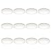 Mega Candles - Unscented 3" Floating Disc Candles - White, Set of 12