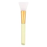 Soft Portable Beauty Tools Equipment,DIY Silicone Facial Mud Mask Stirring Brush Skin Care Makeup Applicator Tool - Yellow