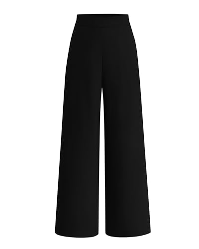 BTFBM Women High Waisted Wide Leg Pants Fall 2025 Business Casual Work Dress Pants Loose Office Palazzo Trousers Pockets