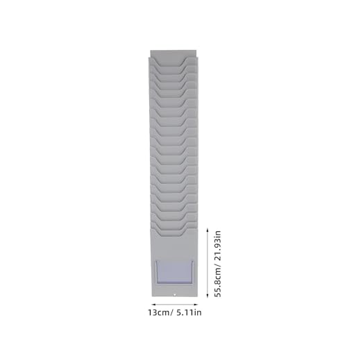 Tarjetero de pared con múltiples bolsillos plásticos para fábrica 3