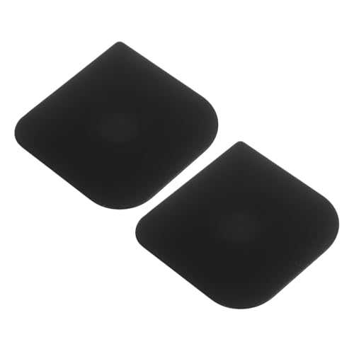 SEWACC Lot de 2 Grattoirs à Poêle Noirs, Outils Cuisine Réutilisables Antiadhésifs pour Casseroles et Plats, Taille Petite, pour Nettoyage et Décoration de Gâteaux