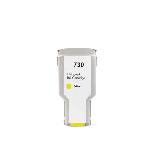 Cartouche d'encre 730 jaune compatible DesignJet T1600 et T1700