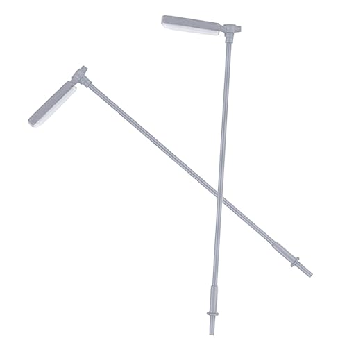 BCOATH 2Pcs Miniature Street Lamp Models Luminous Decor for Durable Light Pole Lamps for Landscape and Sand Table Decoration Charming Tiny Street Lamps