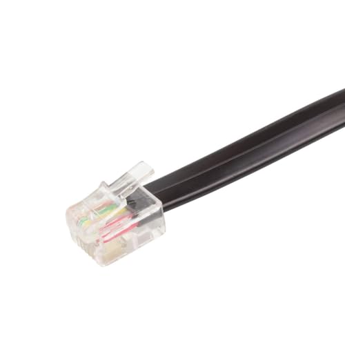 CABLEPELADO Verlängerungskabel für Telefon, RJ11, Verlängerungskabel, Telefonkabel, Modularkabel, 6P4C, Western-Kabel, RJ11, Verlängerungskabel für Telefon, Fax, Modem Router DSL, VDSL, ISDN Internet