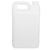 Kichvoe Contenedor de Plástico 5l con Tapa Hermética, Cubo Resistente y Sellado para Almacenamiento de Líquidos Químicos E Industriales, Botella de Almacenamiento para Agua y Sustancias,