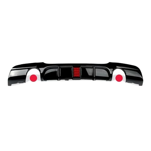 Difusor con LED integrado para parachoques trasero de BMW E90 con diseño de doble salida