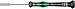 Wera 05118130001 Kraftform Micro 2069 Nutspinner Electronics Precision Screwdriver, 7/64" Head, 60mm Blade Length