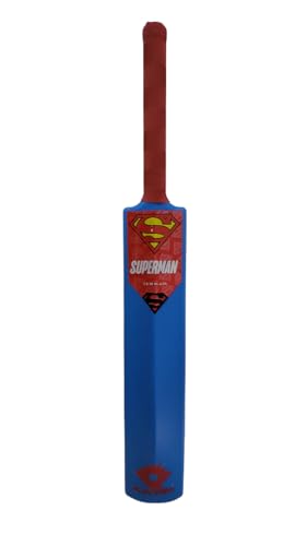 Image of Kaizen Superman Junior Cricket Set for Kids - Superman-Themed Cricket Kit with Bat, Ball, 3 Stumps, Base & 2 Bails - Lightweight Plastic Outdoor Cricket Toy for Boys & Girls (Age 3+)