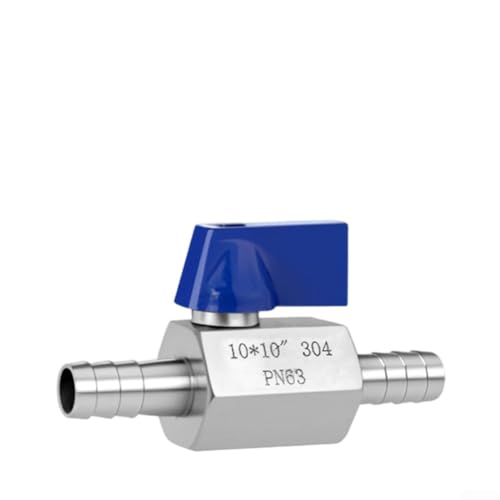 Válvula de bola de doble pagoda de acero inoxidable 304 para aplicaciones de tuberías de agua y mangueras, diseño de accionamiento hidráulico para un control fiable de encendido/apagado, resistente al