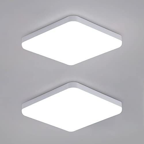 💡 【Classificazione di impermeabilità IP54】Puoi utilizzare questa plafoniera per bagno e cucina poiché ha IP54 per evitare che acqua e polvere viziate entrino nella luce.Anche i piccoli insetti volanti non possono entrare.