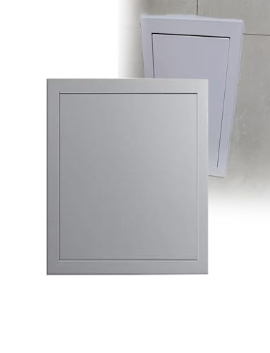 Trappe d'inspection en aluminium et plaques de plâtre, panneau d'accès premium gris 25,1x25,1 cm