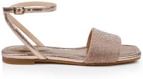 Jewel Badgley Mischka Hadley Flat Sandals with Ankle Strap - Image 3