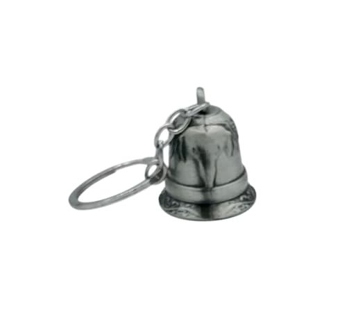 Image of Classic Antique Tibetan Temple Bell Shaped Keyring for Gift Gaurdian bell for Car Bike Bags Metal Key ring Key Chain Bag Charm Gift