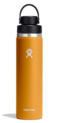Image of Hydro Flask Water Bottle - Insulated Stainless Steel - Wide Mouth Flex Chug Lid, Non Spill, Leakproof in 24 Oz Fossil Brown