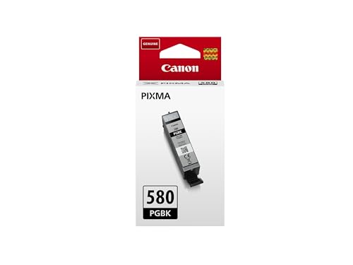 Canon PGI-580 PGBK, Cartucho de Tinta Original Color Negro, Cartucho de Tinta Independiente, Compatible con Impresoras de Inyección de Tinta PIXMA ⭐