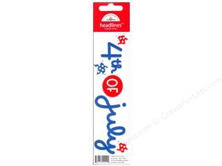 Doodlebug Design - Headlines Collection - Cardstock Stickers - Fourth of July