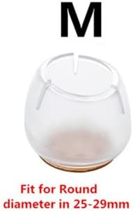 Furniture Legs Caps Feet Pads- 16pcs Transparent Silicone Chair Leg Furniture Table Covers Floor Protector Glides Feet Cap (Color : 16Pcs Size M)