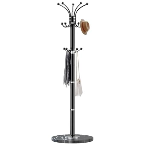 Snaikor Modern Freestanding Coat Rack with Marble Base Cover