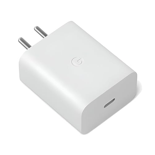 Image of Google 30W Type C Rapid Fast Charger Adapter for Pixel 9pro fold,9 pro XL,9 Pro /9 /8 Pro /8 /8a, Pixel 7 Pro /7 /7A, Pixel 6 Pro /6 /3a, Tablet and Other USB-C Mobile Device Support 30w Fast Charging, White