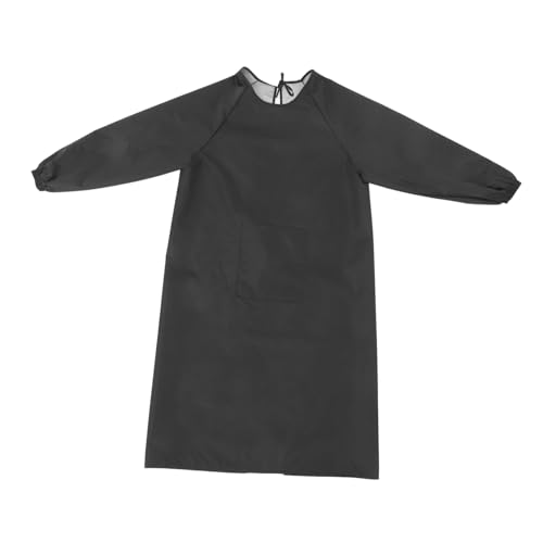 GETAJGHSD Oilproof Long Sleeve Apron with Pockets for Women Men Loose Fit Painters Work Smock for Home Kitchen and Professional Use Spill Resistant Protective