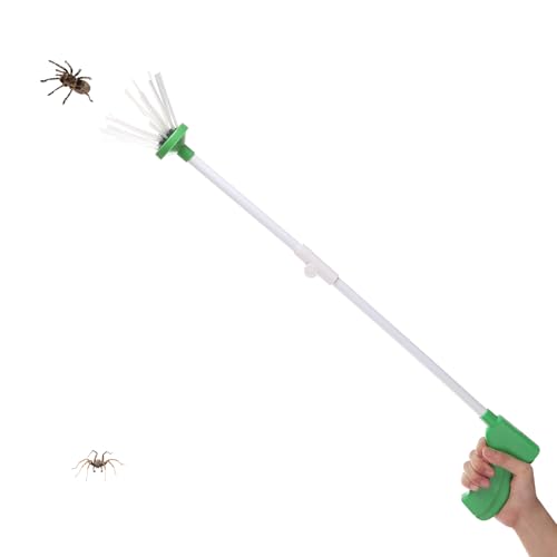 Spider Catcher, Insect Catcher, Bug Grabber, Spider Grabber, Long Handled with Foldable Design, for Home Office Garden Camping Beach (2nd Generation)