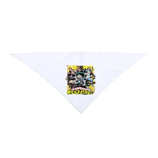 PACK 6 PAÑOLETAS TRIANGULARES SUAVES boku no hero academia my hero academia logo moda cuello fiestas