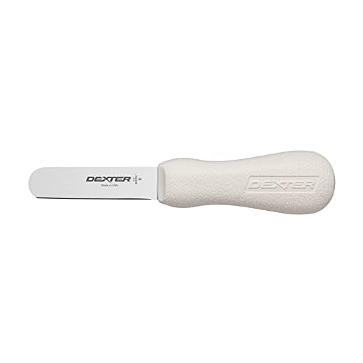 Sani-Safe S119-PCP 3" Wide Clam Knife with Polypropylene Handle