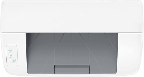 HP LaserJet M110w, 7MD66F, Imprimante laser monochrome A4 à fonction unique, Impression recto verso manuelle en noir et blanc, 20 ppm, ADF, Wi-Fi, HP Smart, Blanche