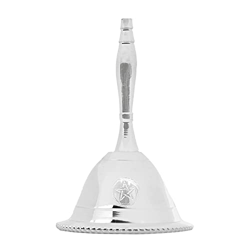 Altar Bell - Silver Plated - 3 Inches H (Pentacle)