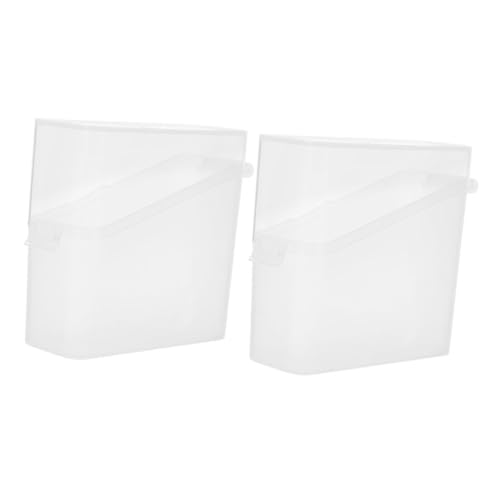 Mobestech 2 Piezas Cajas de Almacenamiento de Queso Transparentes para Refrigerador Recipientes para Conservar Queso