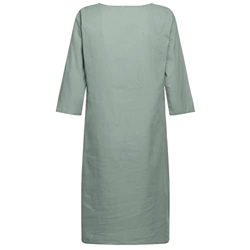 Robe décontractée longueur genou coupe fluide pour l'été