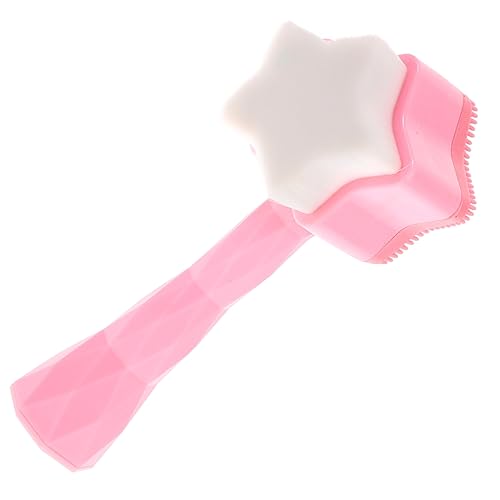 Healvian Manual Facial Brush Soft Face Cleansing Tool for All Skin Portable and Lightweight for Home and Travel Use Durable Material Pink