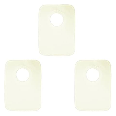 Baby Boys Girls Soft Stretch Cotton Pop Over Head Bibs 3Pc Bundle Or Singles Bib P4630 (3 Bibs Cream) Cover