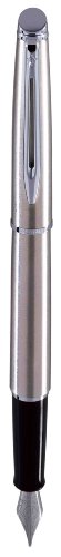 Waterman Hemisphere Stainless Steel Fountain Pen Medium Nib Original Style