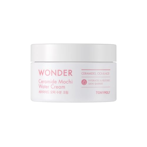 TONYMOLY Wonder Ceramide Mochi Body Cream, Moisturizing Body & Face Cream, Korean Face Moisturizer, Hydrating & Skin Repairing, for All Skin Types