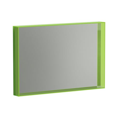 Serchou Espejo de Pared Minimalista Moderno for baño, Espejo de tocador HD for Escritorio de Dormitorio(Grün,23.6 * 31.5IN)